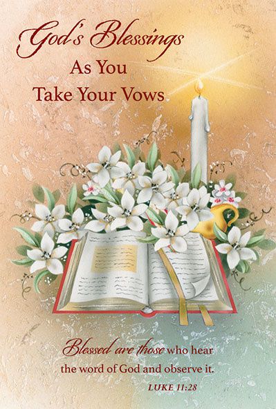 82782 GOD&#39;S BLESSINGS AS YOU TAKE YOUR VOWS