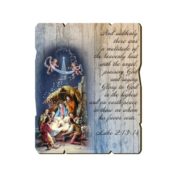 HOLY FAMILY WALL PLAQUE 7.5&quot;X9&quot;