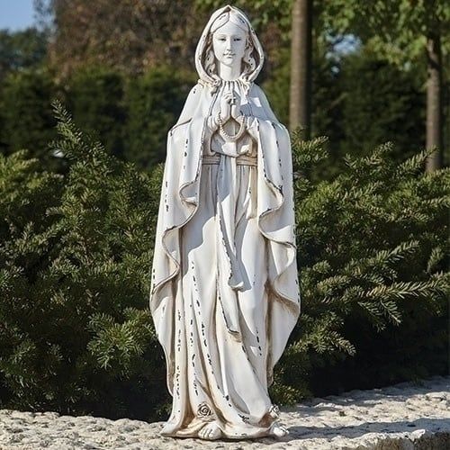 OL LOURDES GARDEN STATUE - 23"H
