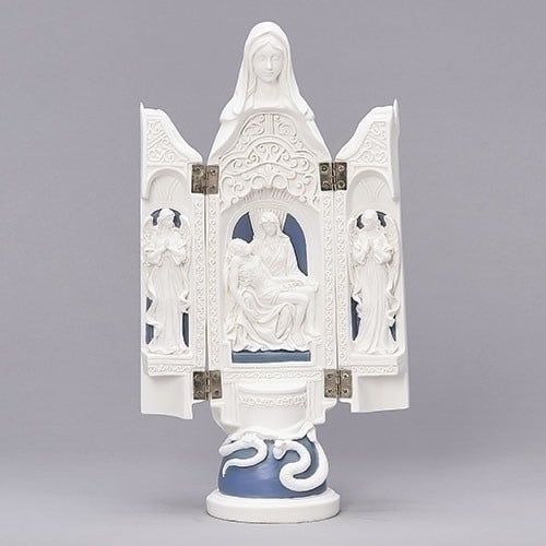 PIETA TRIPTYCH DELLA ROBBIA - 12.25&quot;H