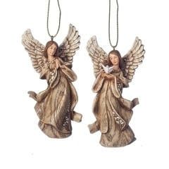 ANGEL W/DOVE ORNAMENT 3.7&quot;