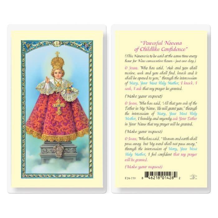 INFANT PRAGUE NOVENA HOLY CARD