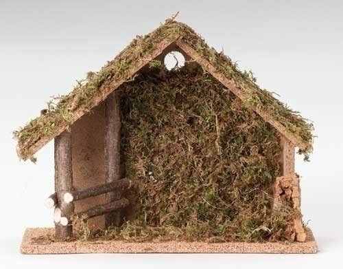 STABLE - ITALIAN - 10&quot;H - NATIVITY SCALE 5&quot;