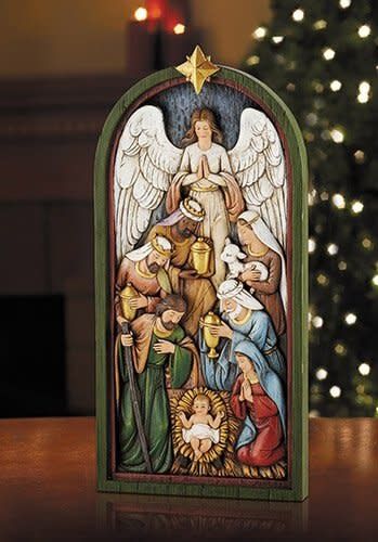 NATIVITY PLAQUE 12&quot; NC