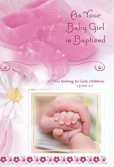 89166 GIRL BAPTISM CARD