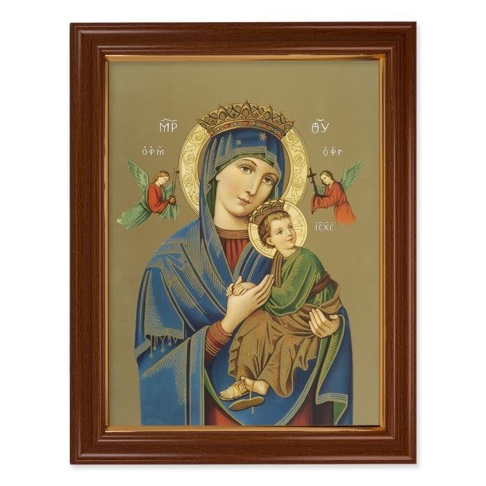 PERPETUAL HELP FRAME WALNUT 15.5&quot;X19.5&quot;