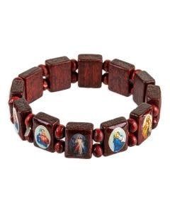 PATRON SAINTS BRACELET - BWN WOOD