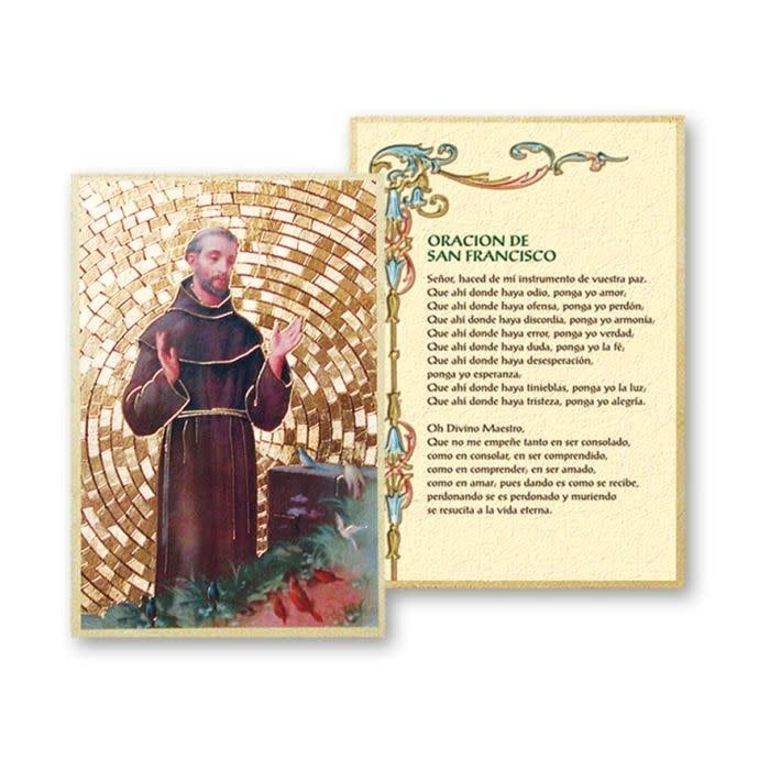 FRANCIS MOSAIC PLAQUE 4&quot;X6&quot; - SPANISH
