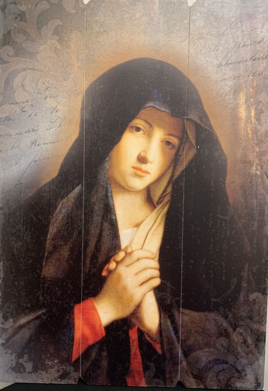 SASSOFERRATO VIRGIN IN PRAYER PALLET - 27&quot;