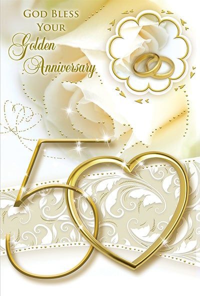 89077 GOLDEN WEDDING ANNIVERSARY