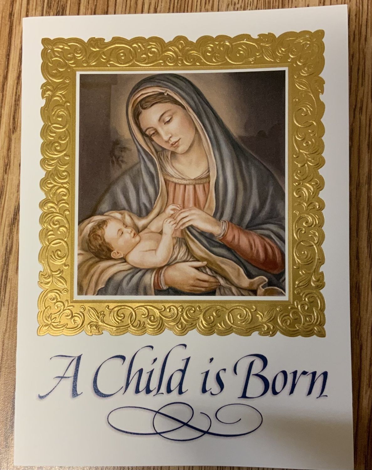 CH4617 A CHILD IS BORN CARD