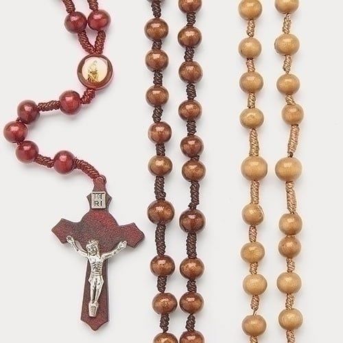 ROSARY WOODEN 18.5&quot;