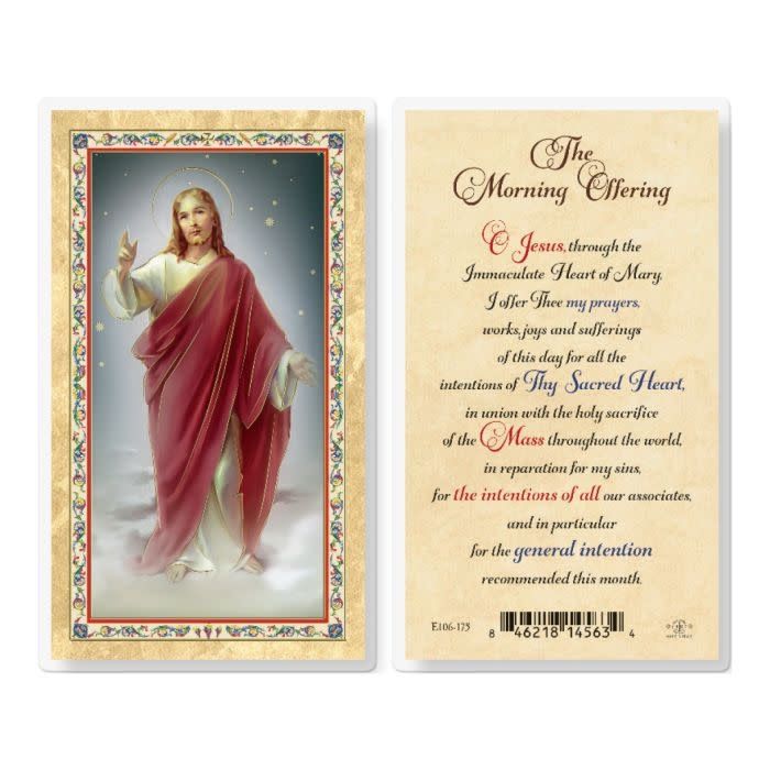MORNING OFFERING HOLY CARD