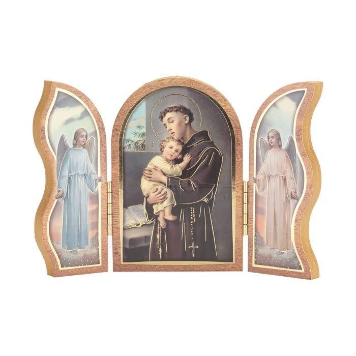 ANTHONY STANDING NEUTRAL WOOD TRIPTYCH