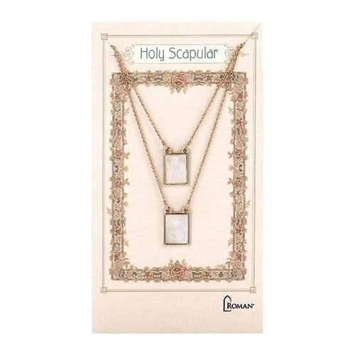 SCAPULAR INFINITY GLD CARDED NECKLACE - 26&quot;