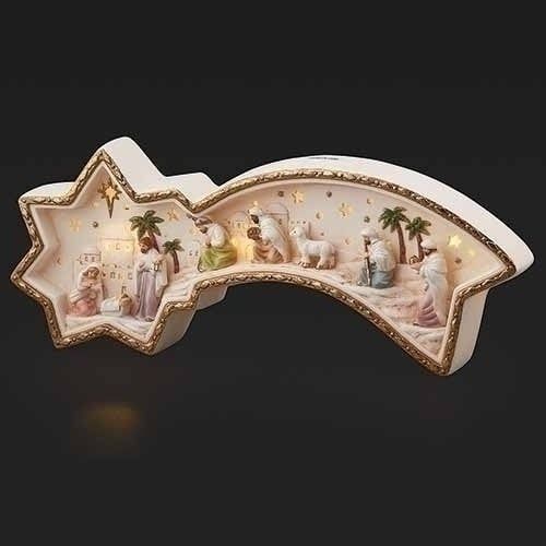 NATIVITY SHOOTING STAR FIGURE LED 5&quot;H - NC
