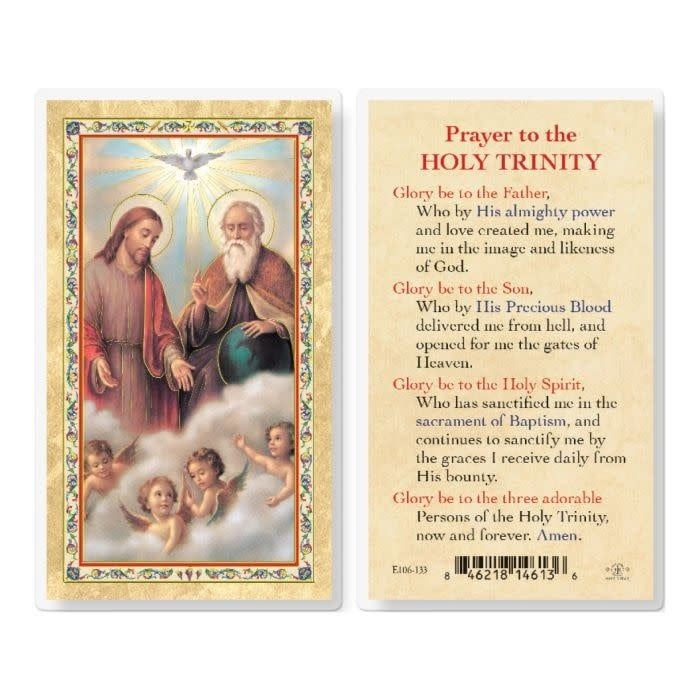 PRAYER TO THE HOLY TRINITY HOLY CARD