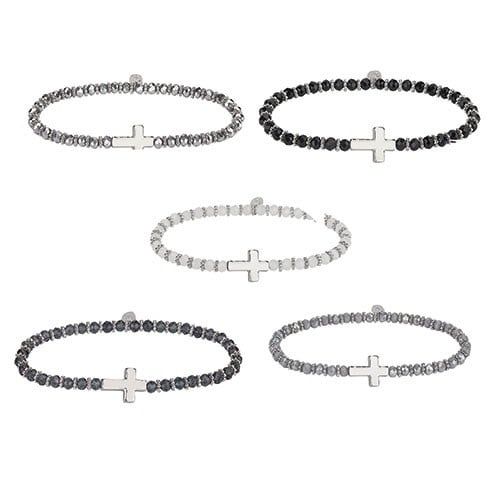 CROSS BRAC SILV W/BUTTERFLY 7&quot; - NC