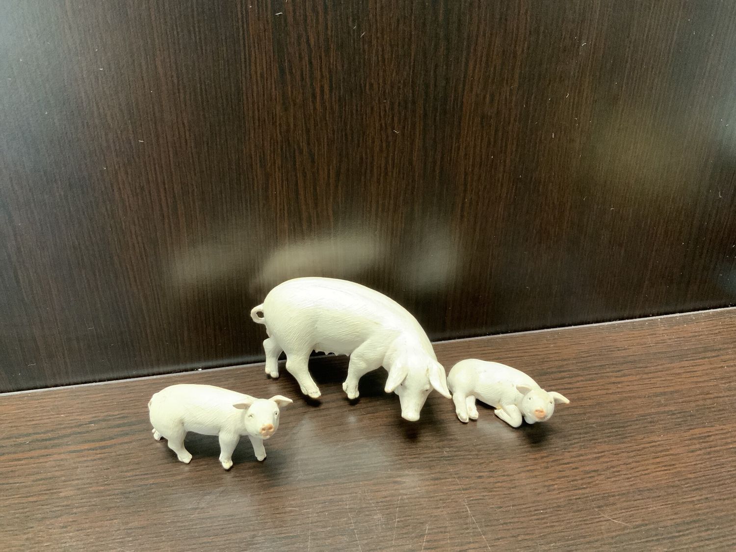 NATIVITY 3 PC SET PIGS FIGURES - 5&quot; - NC