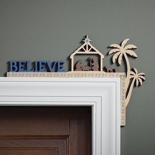 BELIEVE DOOR FRAME DECOR - 16.25&quot;L X 10.25&quot;H