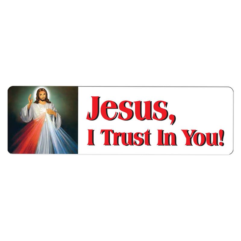 JESUS I TRUST CAR MAGNET - NC