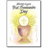 CF6636 BLESSINGS ON YOUR FIRST COMMUNION CARD