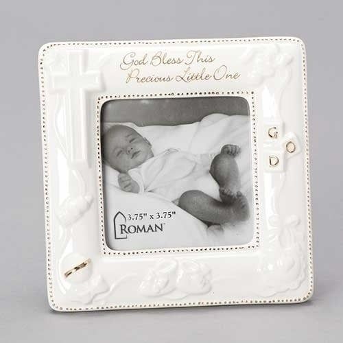 GOD BLESS  THIS PRECIOUS LITTLE ONE FRAME - 5.75&quot;H