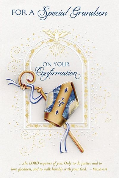 88518 GRANDSON CONFIRMATION CARD - NC