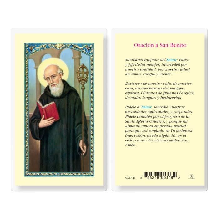 ORACION A SAN BENITO HOLY CARD