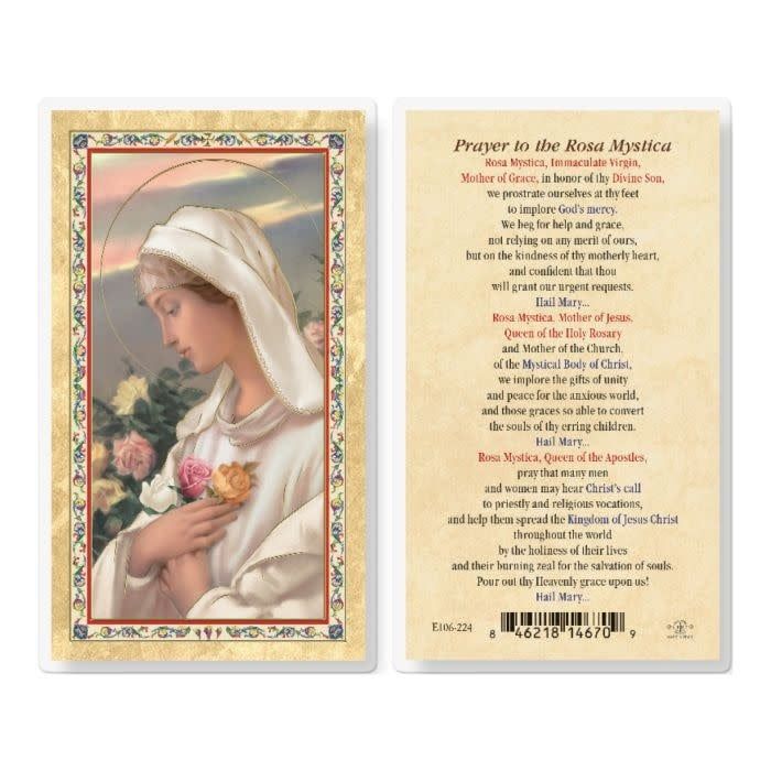 PRAYER TO THE ROSA MYSTICA HOLY CARD