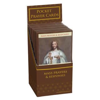 MASS PRAYERS &amp; RESPONSES - POCKET PRAYER CARDS