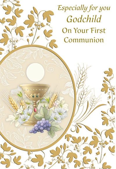 85620 GODCHILD COMMUNION CARD