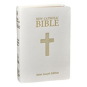 ST JOSEPH NEW CATHOLIC BIBLE - PERSONAL WHT SZ - GIFTED