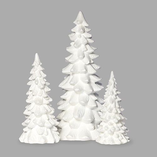 TREES WHT SET - 11.75&quot;H