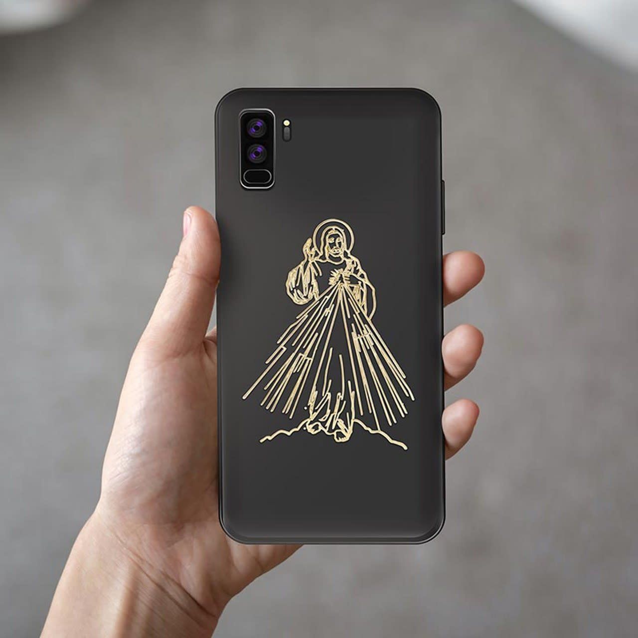 DIVINE MERCY PHONE DECAL