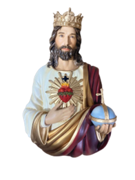CHRIST THE KING PLAQUE - SACRED HEART - 14&quot;