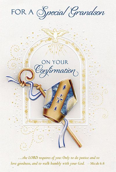 88518 GRANDSON CONFIRMATION CARD