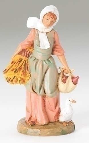 NATIVITY HANNAH FARMER FIGURE - 5"H
