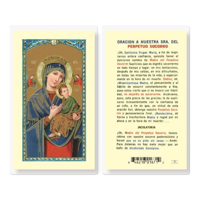 NUESTRA SENORA DEL PERPETUO SOCORRO HOLY CARD