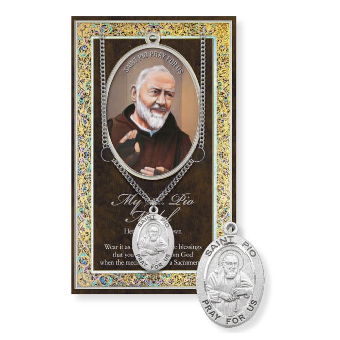 PADRE PIO MEDAL PWT INFO CARD - NC