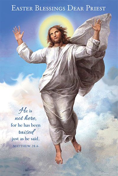 89542 PRIEST EASTER CARD