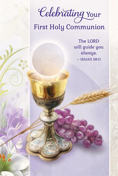 86907 FIRST HOLY COMMUNION FOR ANYONE CARD