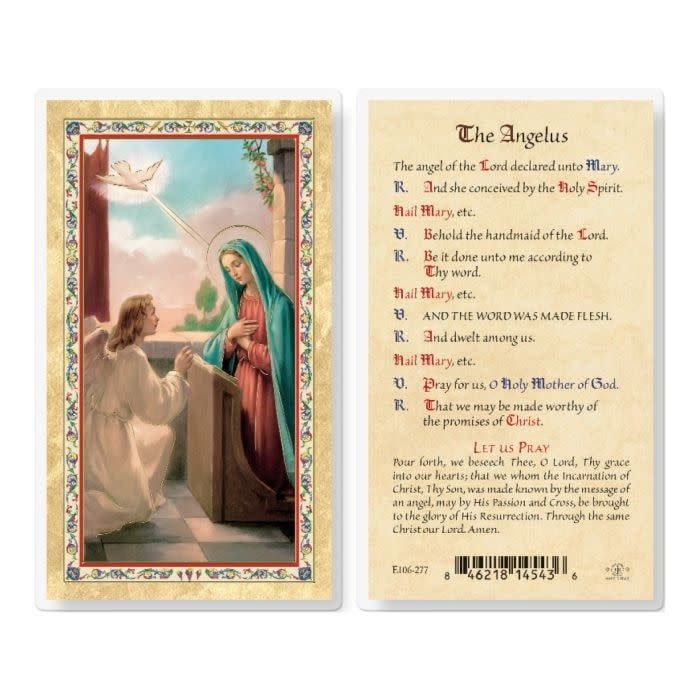 ANGELUS PRAYER - ANNUNCIATION HOLY CARD