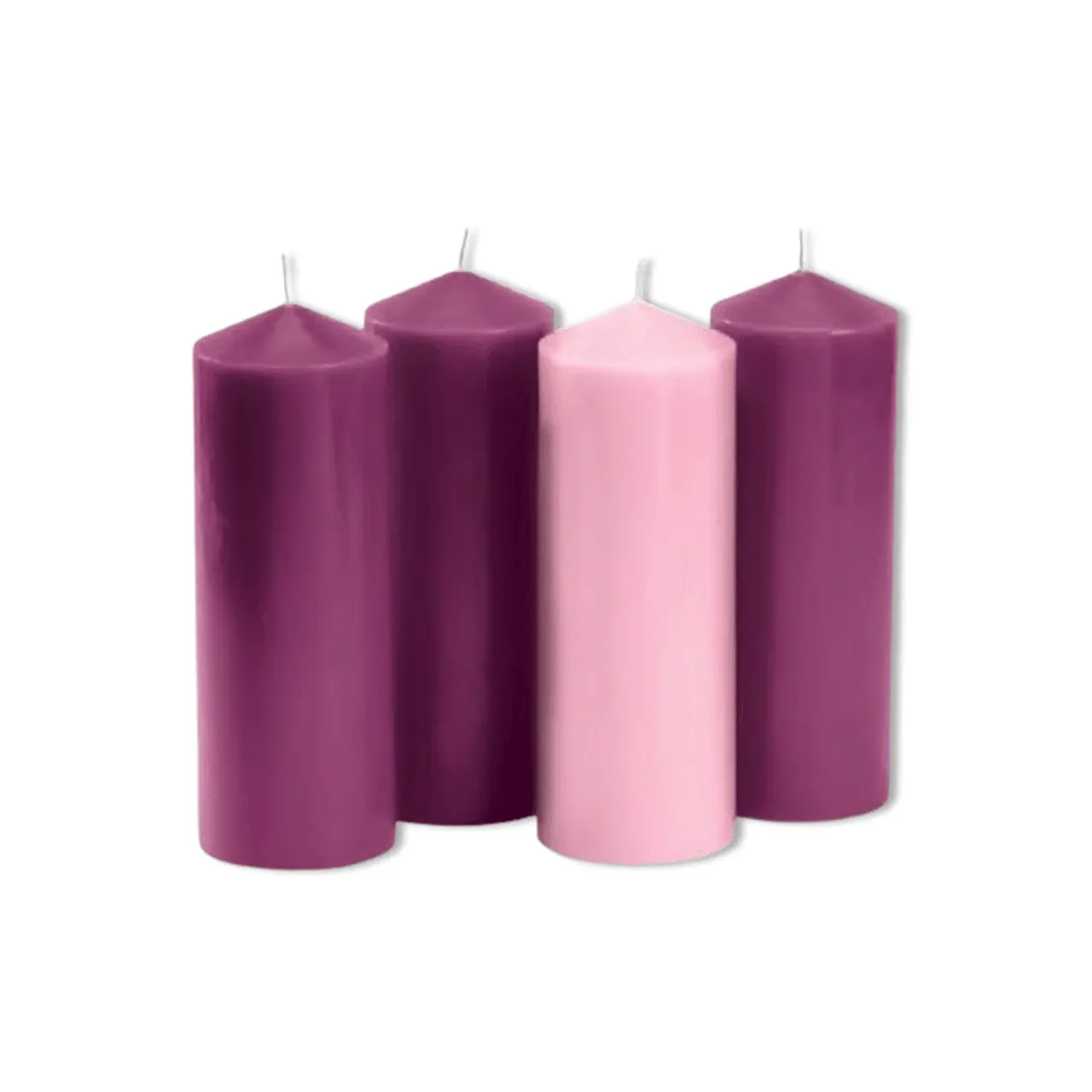 ADVENT PILLAR CANDLE SET - 8” H