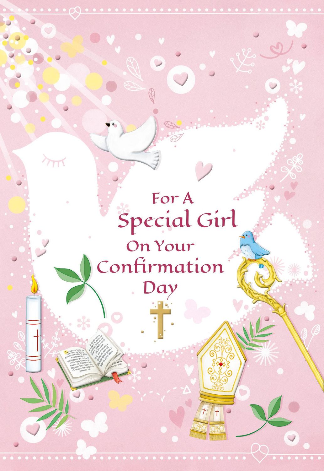 88521 GIRL CONFIRMATION - FOR A SPECIAL GIRL ON YOUR CONFIRMATION DAY CARD