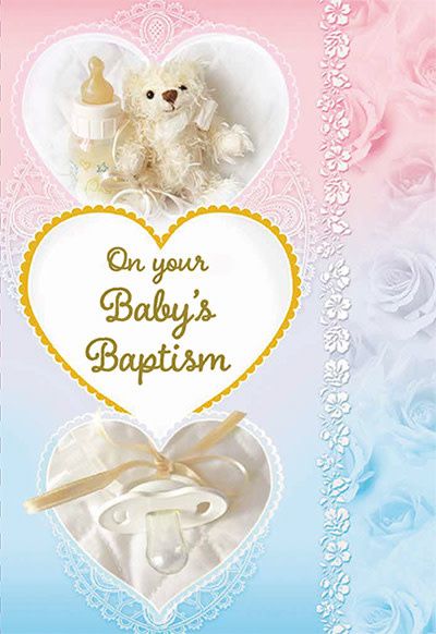 88411 BABY BAPTISM - ON YOUR BABY&#39;S BAPTISM CARD