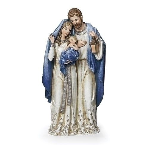 HOLY FAMILY NAVY SLV SPARKLE GEMS FIGURE - 12.7"H