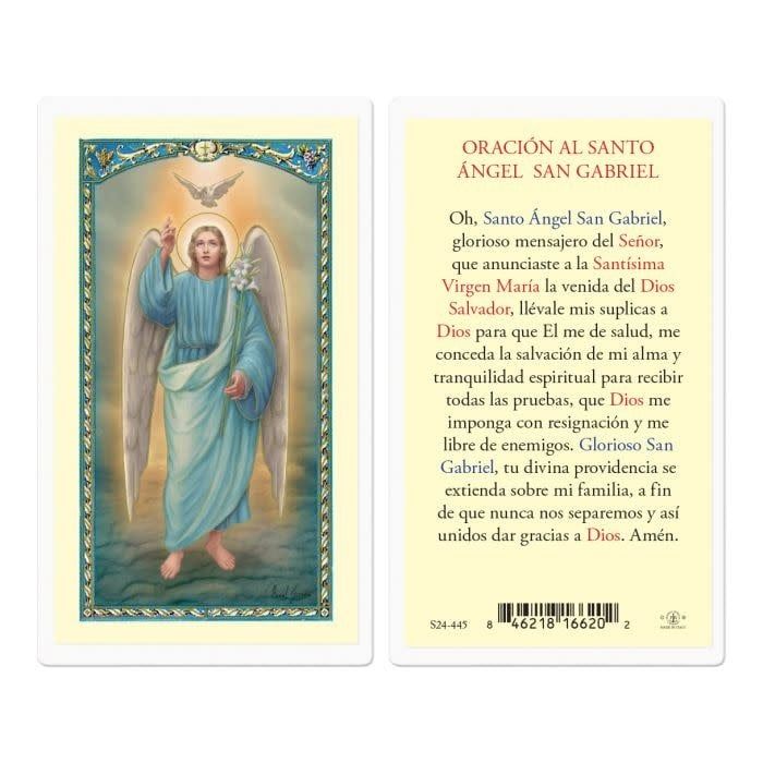 ORACION A SAN GABRIEL HOLY CARD