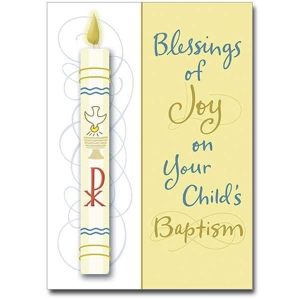 CB1408 CHILD BAPTISM - BLESSINGS OF JOY CARD