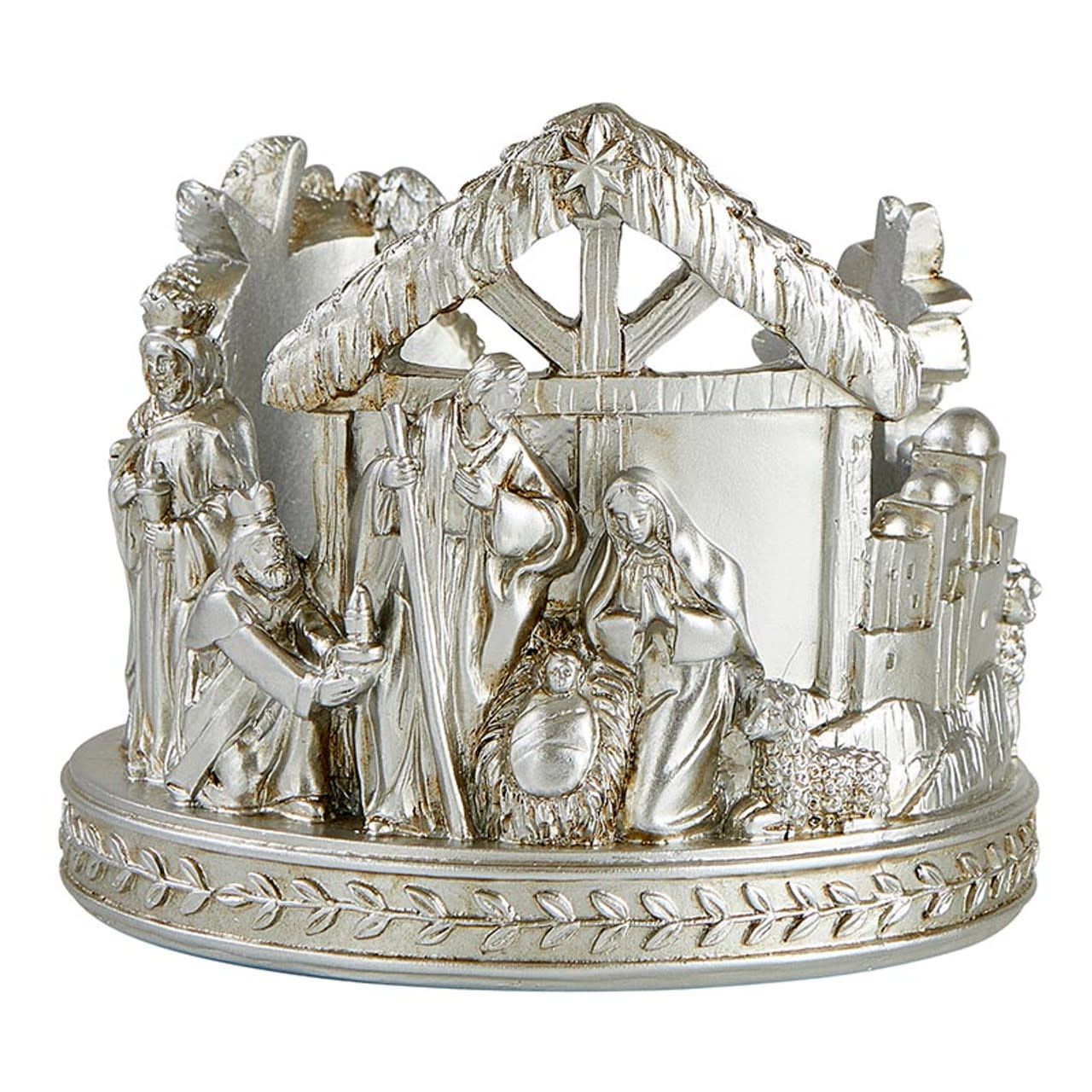 NATIVITY SCENE ADVENT WREATH